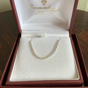 16” Cable Silver Necklace
